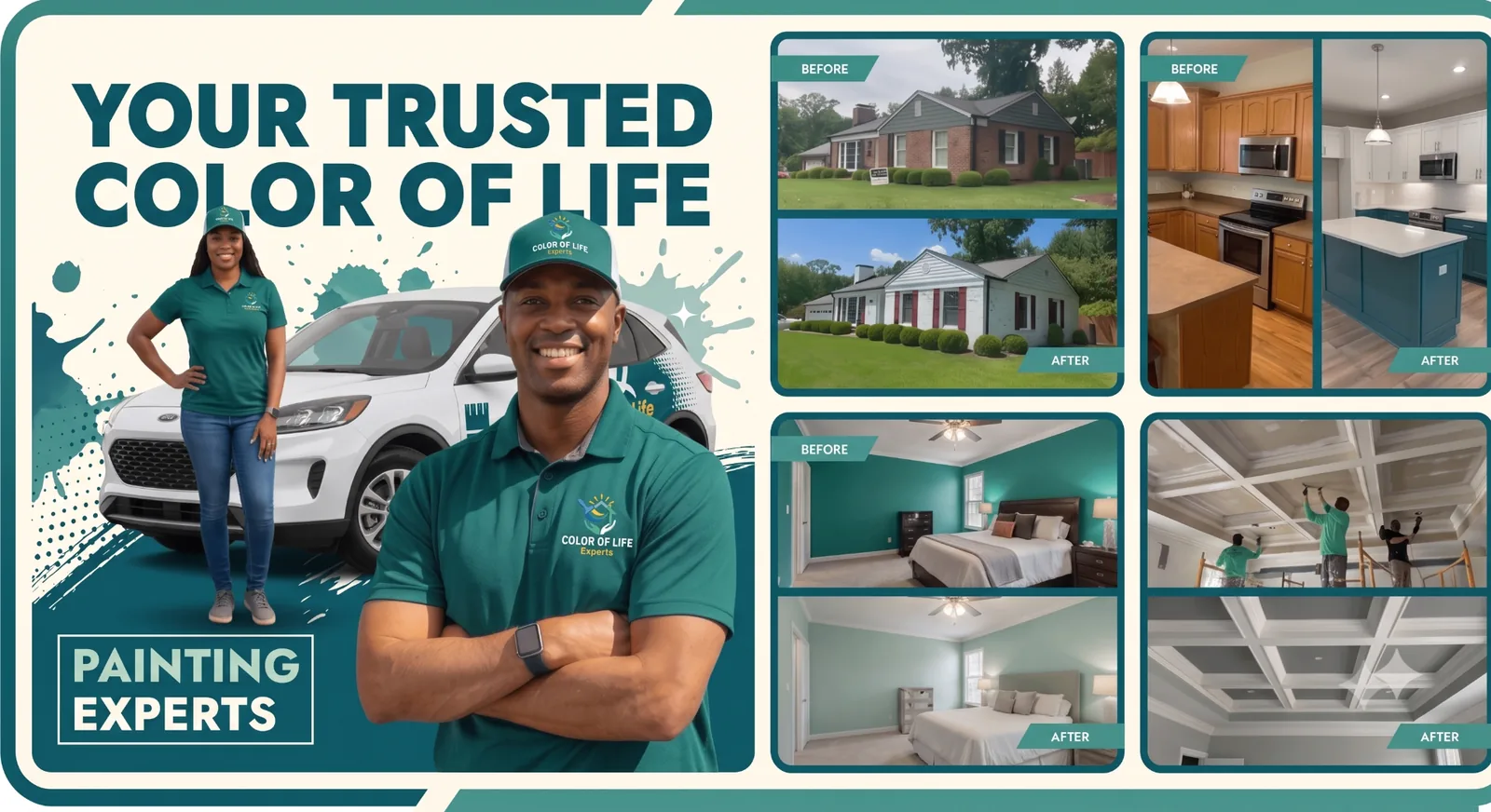 Your Trusted Color Of Life Painting Experts — before and after transformations across St. Louis